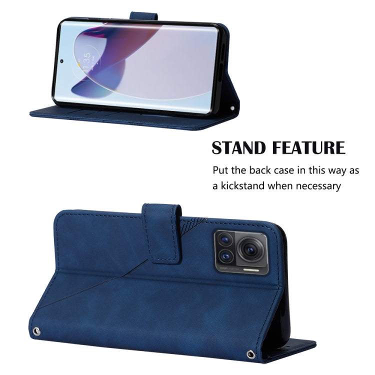 For Motorola Moto X30 Pro 5G Crossbody 3D Embossed Flip Leather Phone Case