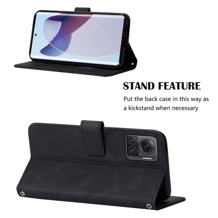 For Motorola Moto X30 Pro 5G Crossbody 3D Embossed Flip Leather Phone Case