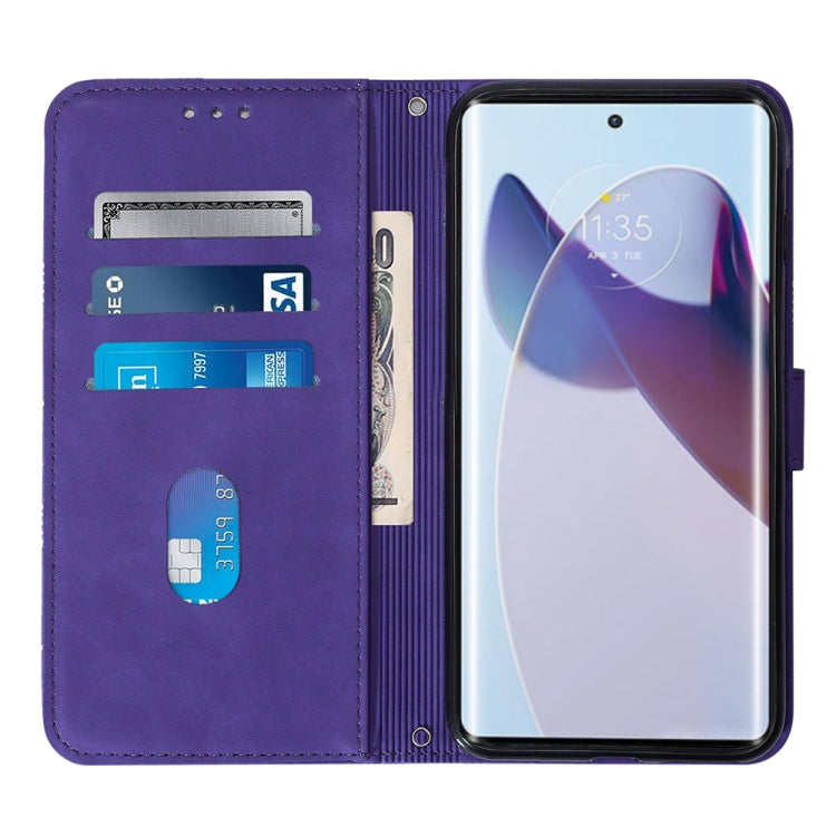For Motorola Moto X30 Pro 5G Crossbody 3D Embossed Flip Leather Phone Case