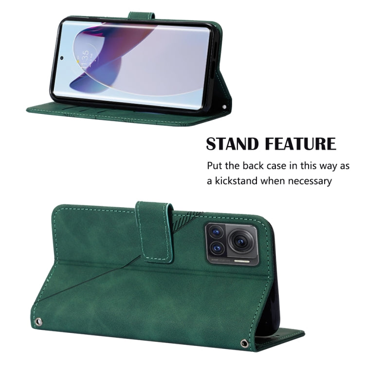 For Motorola Moto X30 Pro 5G Crossbody 3D Embossed Flip Leather Phone Case