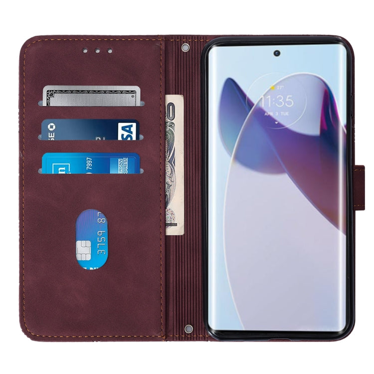 For Motorola Moto X30 Pro 5G Crossbody 3D Embossed Flip Leather Phone Case