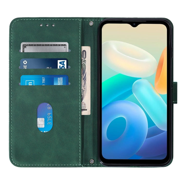 For vivo Y02s Crossbody 3D Embossed Flip Leather Phone Case