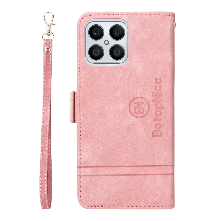 For Honor X8 BETOPNICE Dual-side Buckle Leather Phone Case