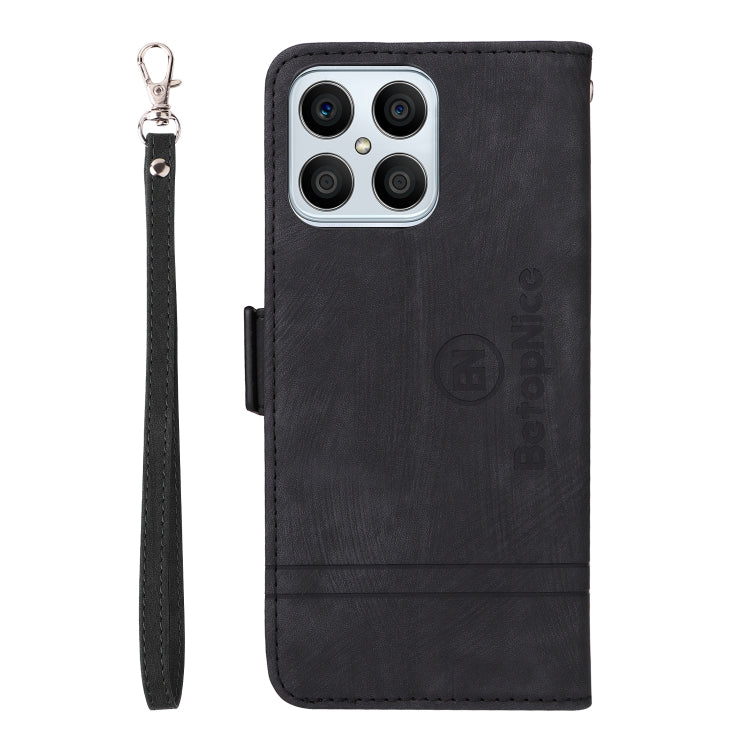For Honor X8 BETOPNICE Dual-side Buckle Leather Phone Case