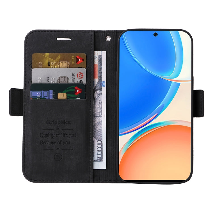 For Honor X8 BETOPNICE Dual-side Buckle Leather Phone Case