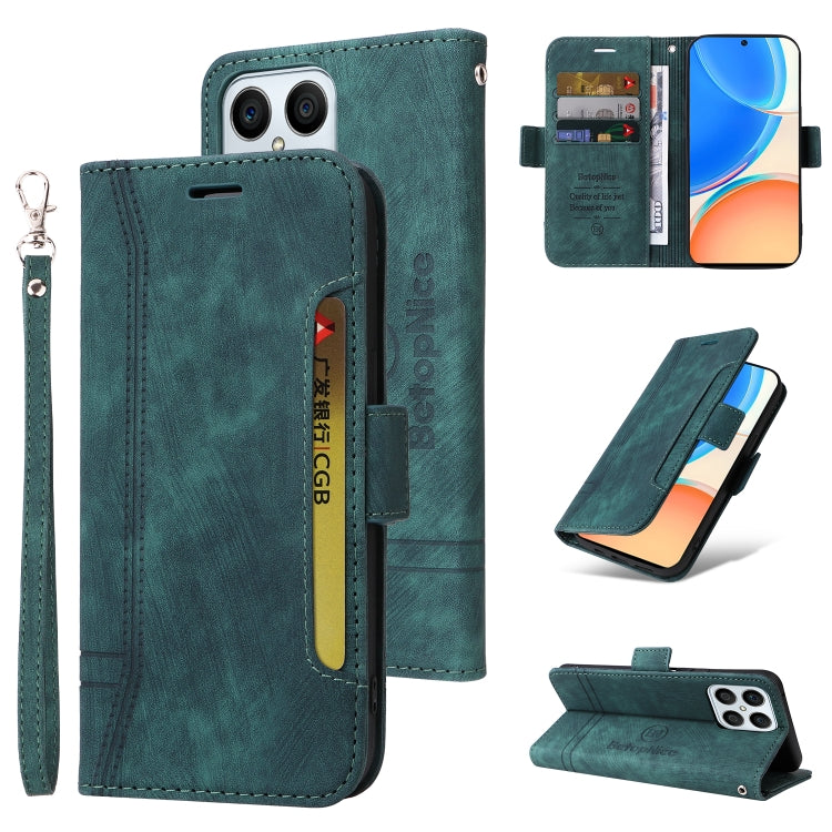 For Honor X8 BETOPNICE Dual-side Buckle Leather Phone Case