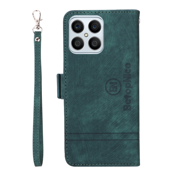 For Honor X8 BETOPNICE Dual-side Buckle Leather Phone Case