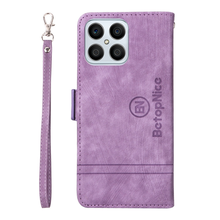 For Honor X8 BETOPNICE Dual-side Buckle Leather Phone Case