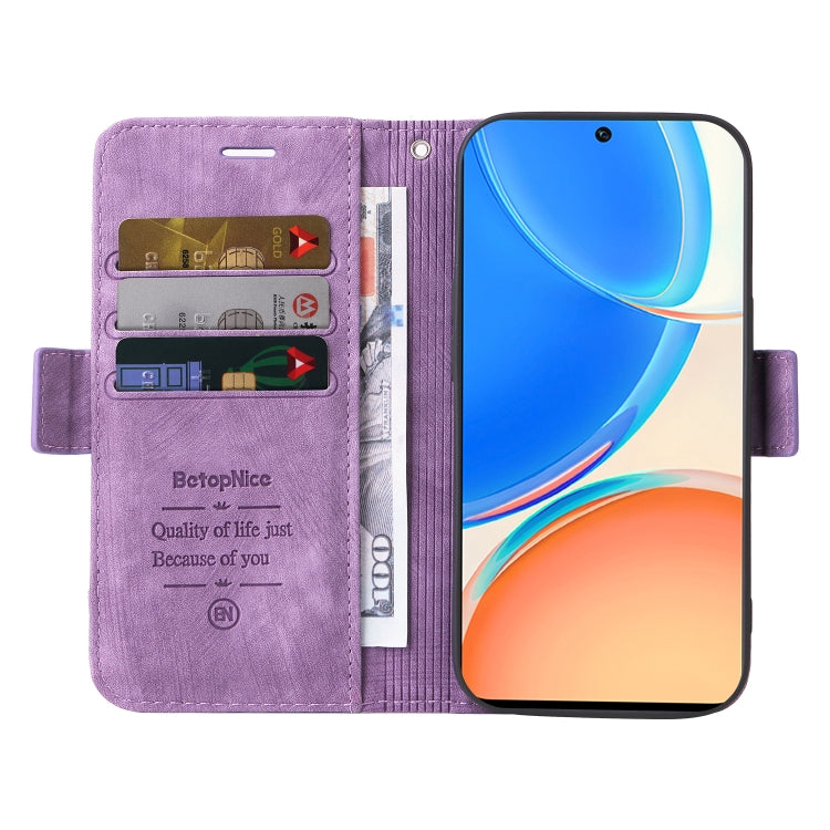 For Honor X8 BETOPNICE Dual-side Buckle Leather Phone Case