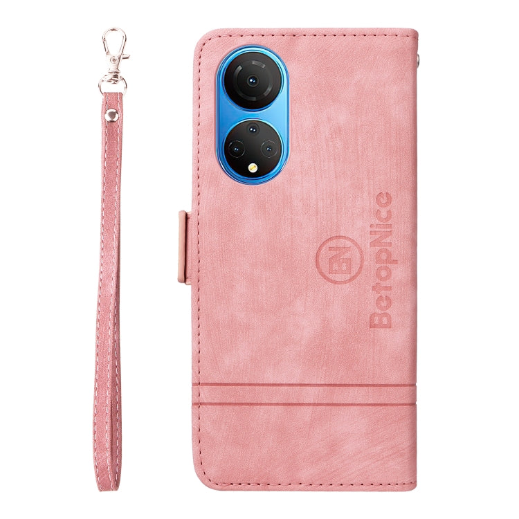 For Honor X7 BETOPNICE Dual-side Buckle Leather Phone Case