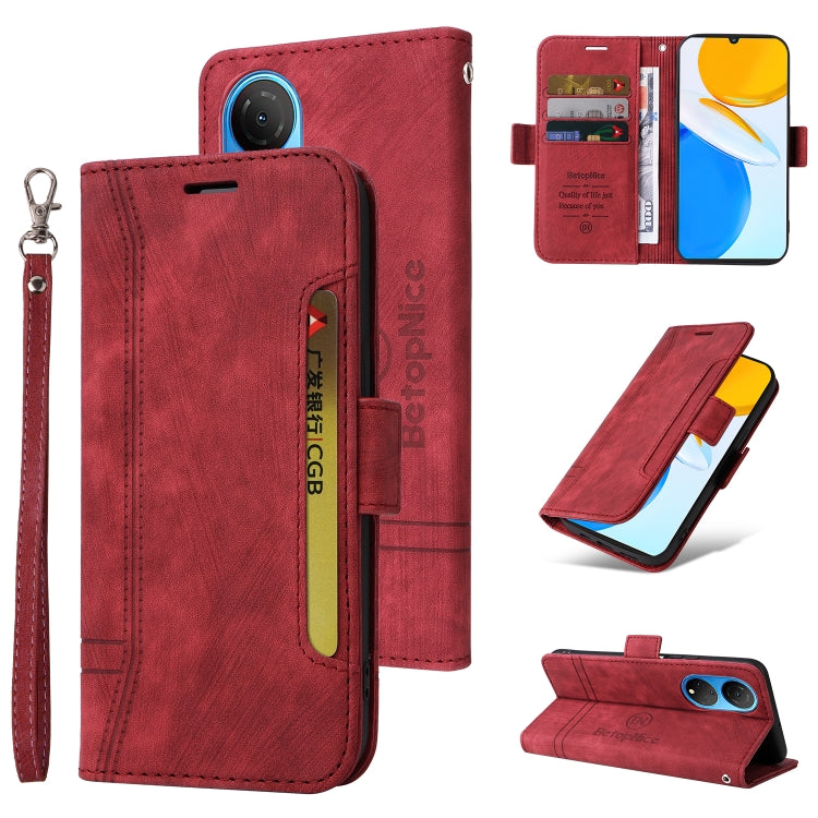 For Honor X7 BETOPNICE Dual-side Buckle Leather Phone Case