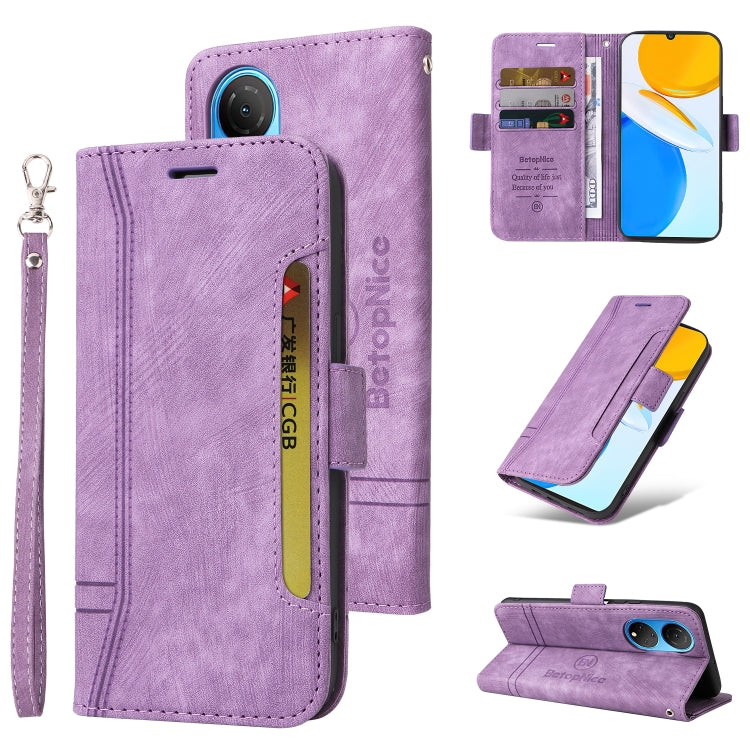 For Honor X7 BETOPNICE Dual-side Buckle Leather Phone Case