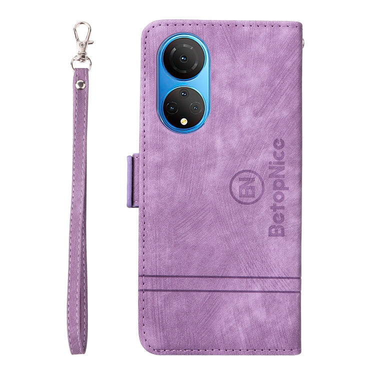 For Honor X7 BETOPNICE Dual-side Buckle Leather Phone Case