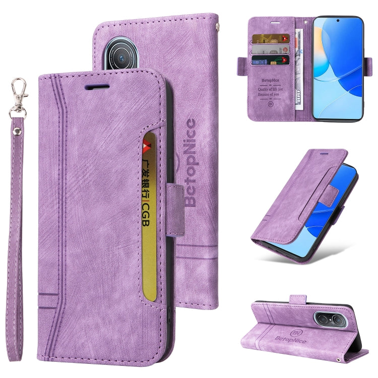 For Huawei nova 9 SE BETOPNICE Dual-side Buckle Leather Phone Case