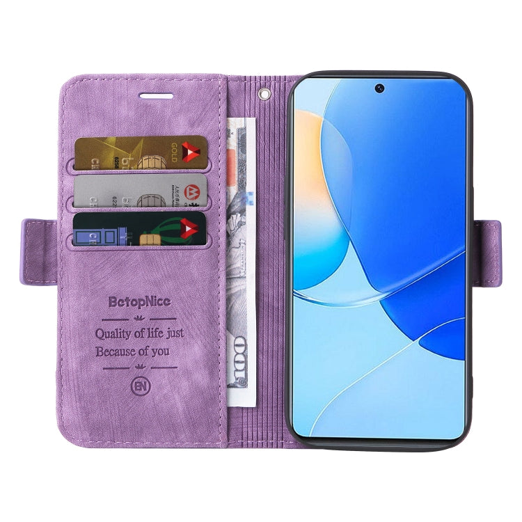 For Huawei nova 9 SE BETOPNICE Dual-side Buckle Leather Phone Case