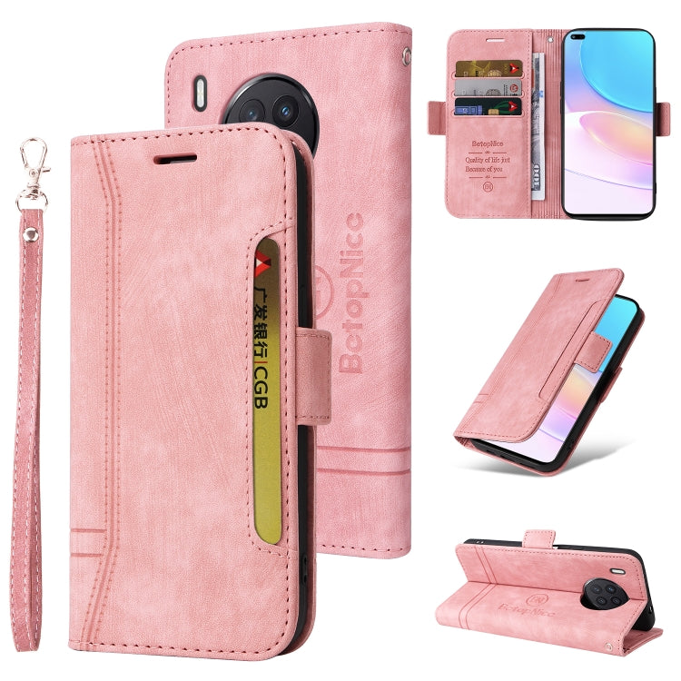 For Huawei nova 8i BETOPNICE Dual-side Buckle Leather Phone Case