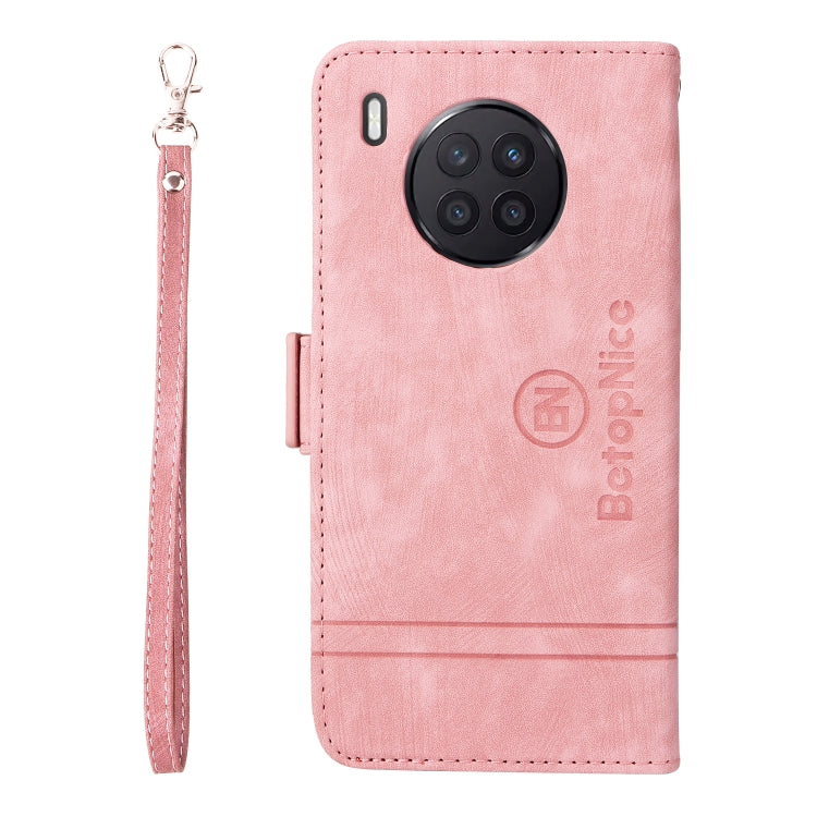 For Huawei nova 8i BETOPNICE Dual-side Buckle Leather Phone Case