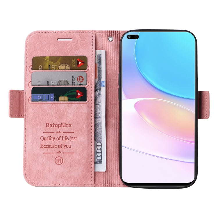 For Huawei nova 8i BETOPNICE Dual-side Buckle Leather Phone Case