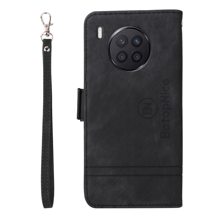 For Huawei nova 8i BETOPNICE Dual-side Buckle Leather Phone Case