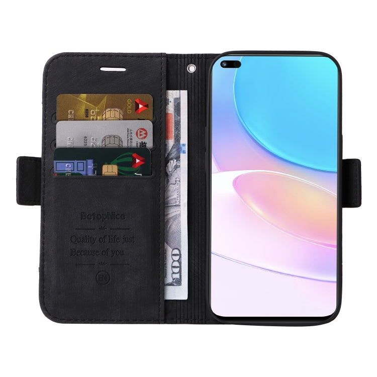 For Huawei nova 8i BETOPNICE Dual-side Buckle Leather Phone Case