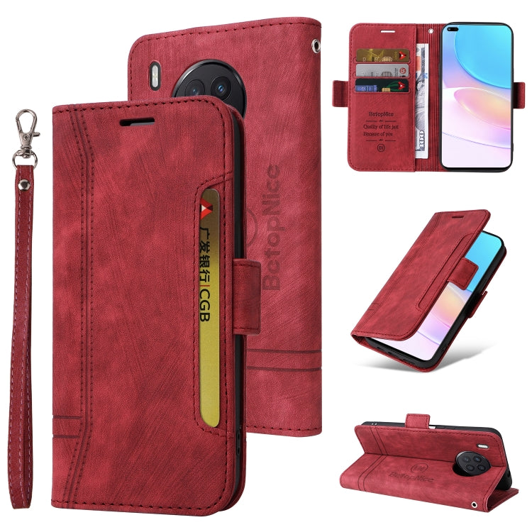 For Huawei nova 8i BETOPNICE Dual-side Buckle Leather Phone Case