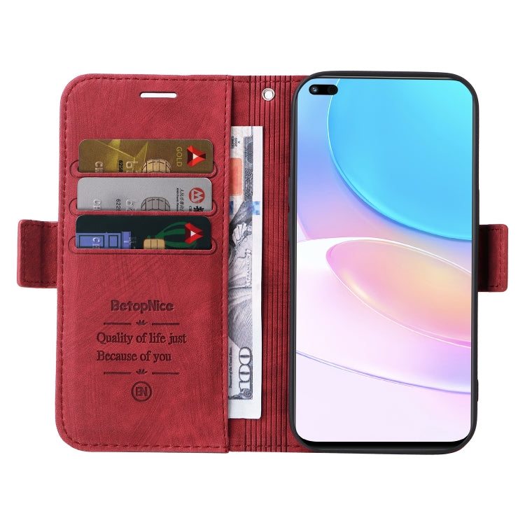 For Huawei nova 8i BETOPNICE Dual-side Buckle Leather Phone Case