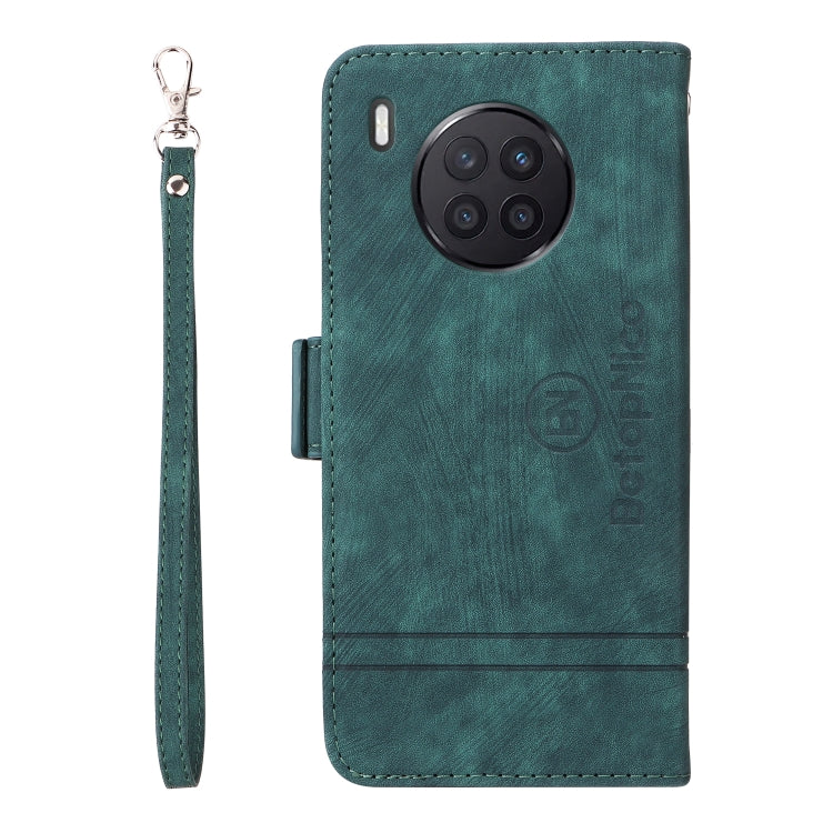 For Huawei nova 8i BETOPNICE Dual-side Buckle Leather Phone Case