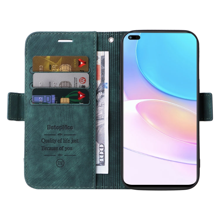 For Huawei nova 8i BETOPNICE Dual-side Buckle Leather Phone Case