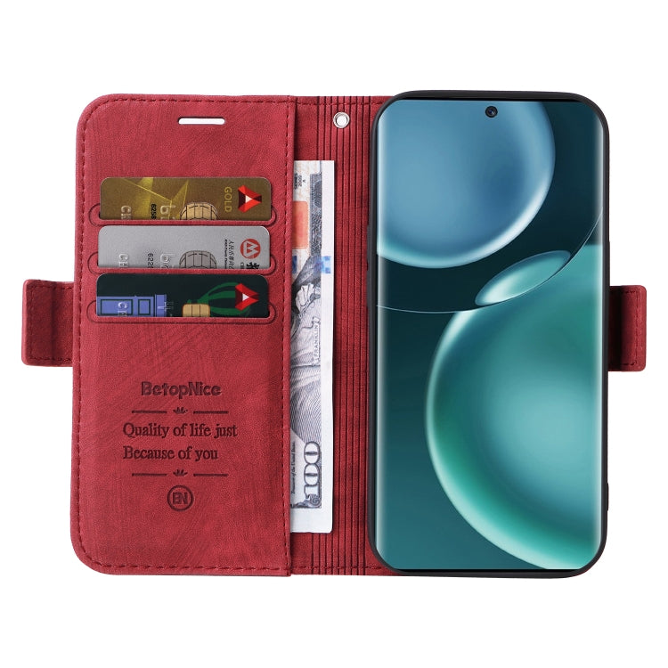 For Honor Magic4 BETOPNICE Dual-side Buckle Leather Phone Case