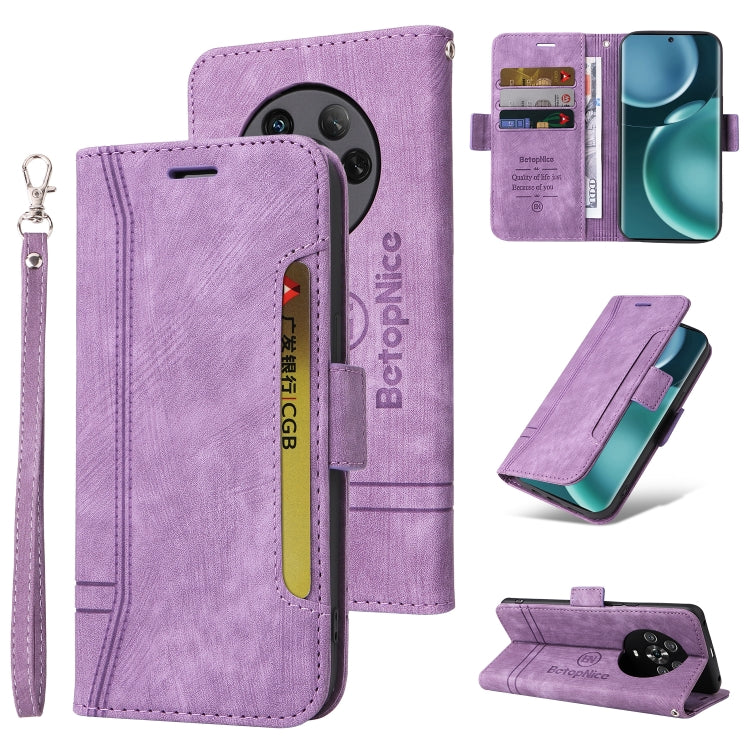 For Honor Magic4 BETOPNICE Dual-side Buckle Leather Phone Case