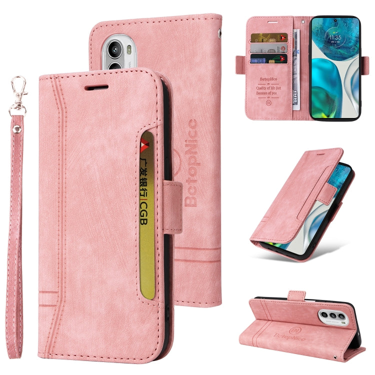 For Motorola Moto G52 / G82 BETOPNICE Dual-side Buckle Leather Phone Case