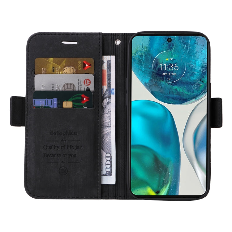 For Motorola Moto G52 / G82 BETOPNICE Dual-side Buckle Leather Phone Case