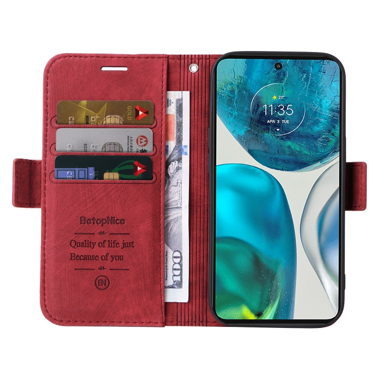 For Motorola Moto G52 / G82 BETOPNICE Dual-side Buckle Leather Phone Case