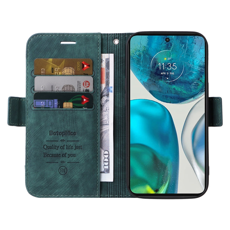 For Motorola Moto G52 / G82 BETOPNICE Dual-side Buckle Leather Phone Case