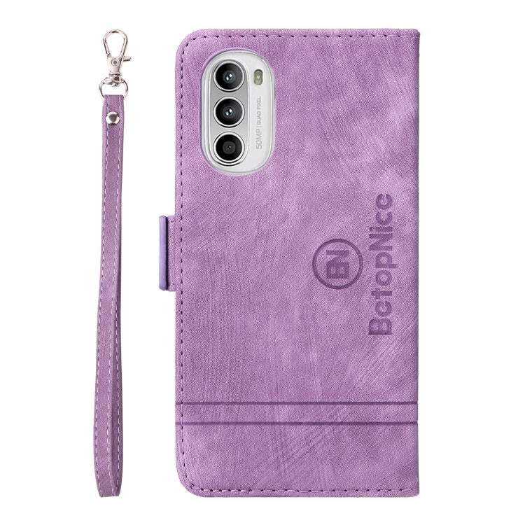 For Motorola Moto G52 / G82 BETOPNICE Dual-side Buckle Leather Phone Case