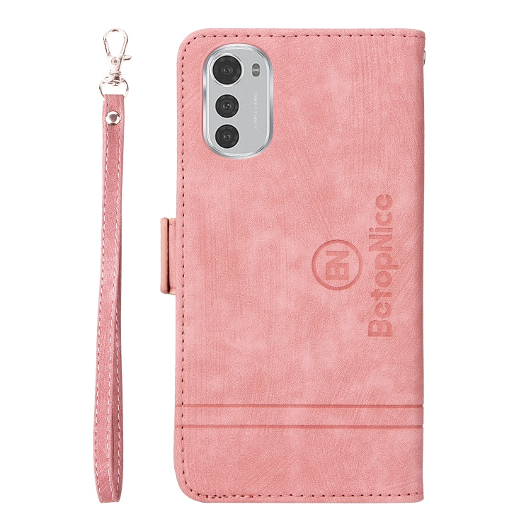 For Motorola Moto E32 BETOPNICE Dual-side Buckle Leather Phone Case