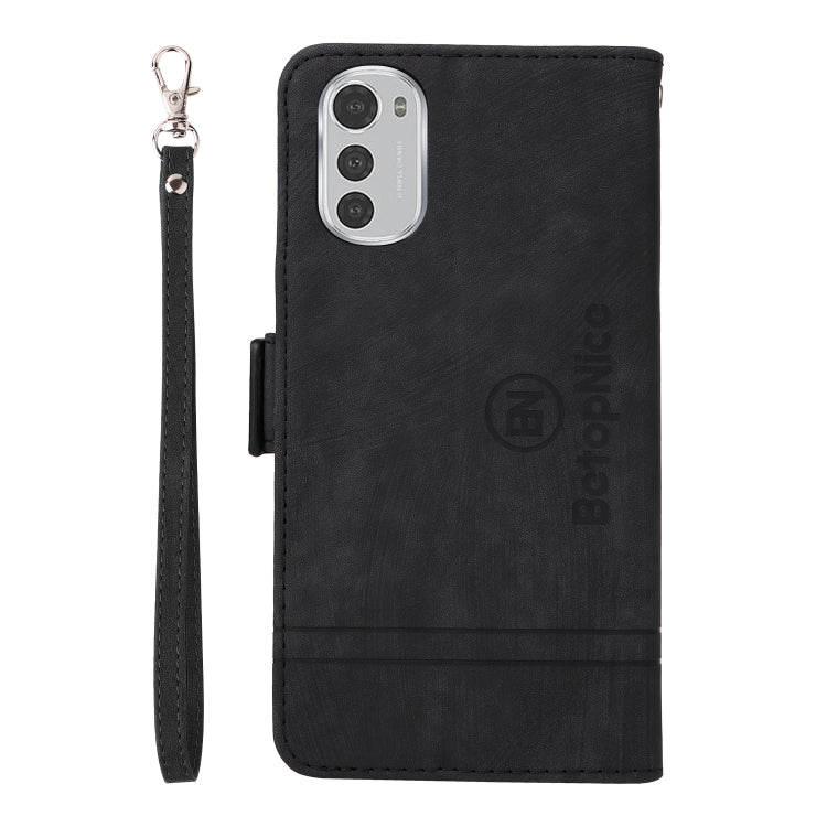 For Motorola Moto E32 BETOPNICE Dual-side Buckle Leather Phone Case