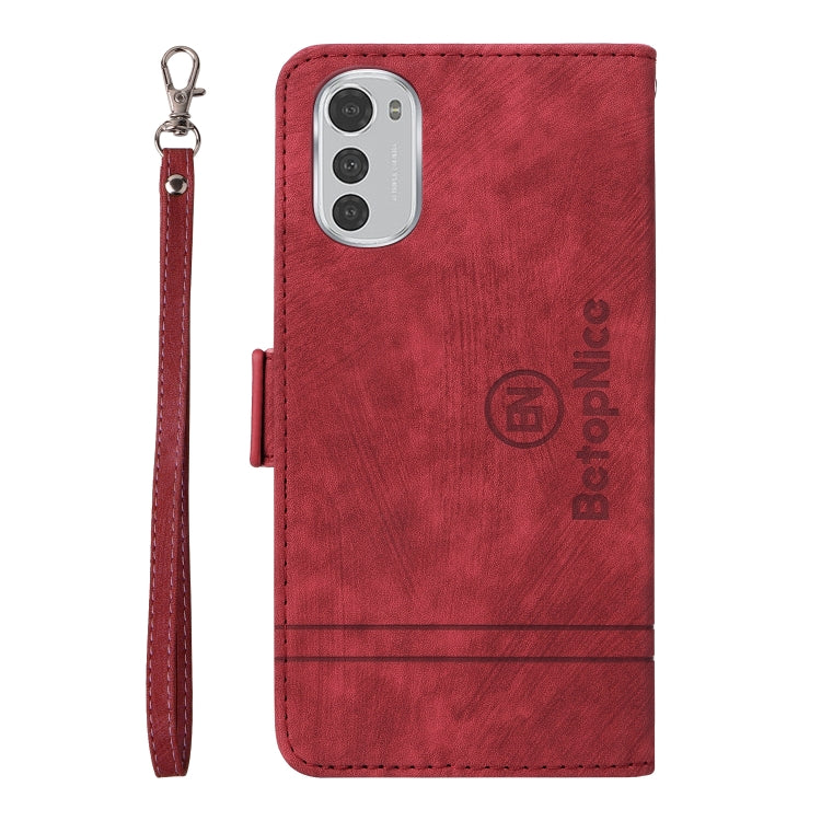 For Motorola Moto E32 BETOPNICE Dual-side Buckle Leather Phone Case
