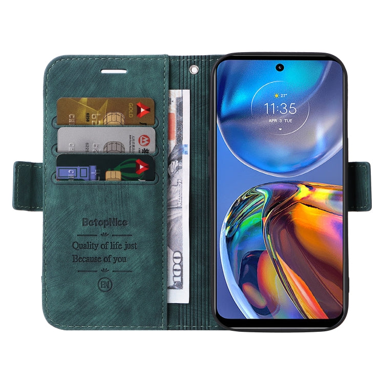 For Motorola Moto E32 BETOPNICE Dual-side Buckle Leather Phone Case
