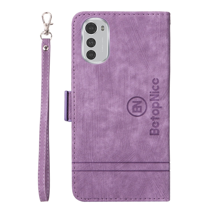 For Motorola Moto E32 BETOPNICE Dual-side Buckle Leather Phone Case
