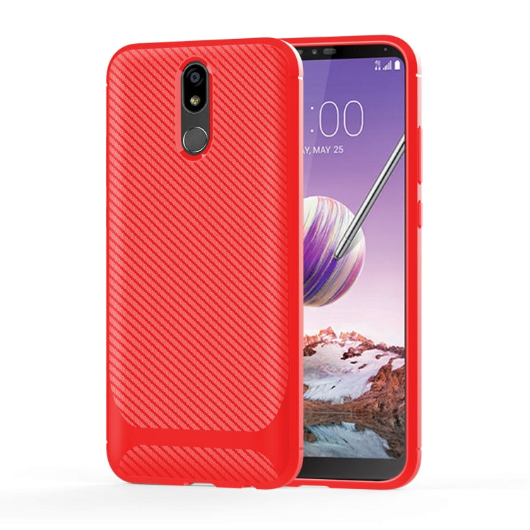 For LG Stylo 5 Carbon Fiber Texture Shockproof TPU Protective Case