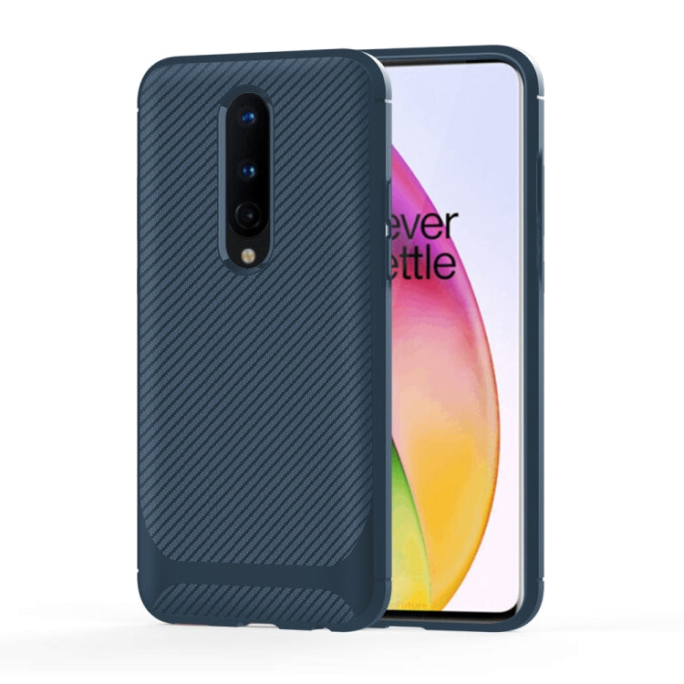 For OnePlus 8 Carbon Fiber Texture Shockproof TPU Protective Case