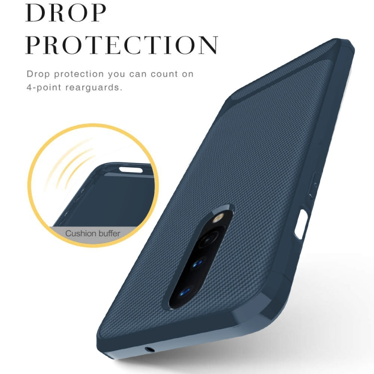 For OnePlus 8 Carbon Fiber Texture Shockproof TPU Protective Case