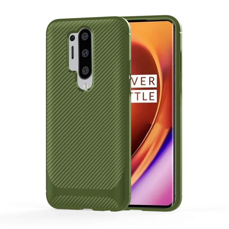 For OnePlus 8 Pro Carbon Fiber Texture Shockproof TPU Protective Case