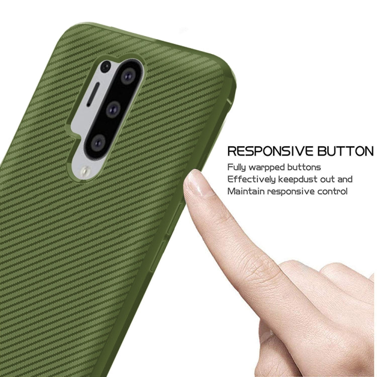 For OnePlus 8 Pro Carbon Fiber Texture Shockproof TPU Protective Case