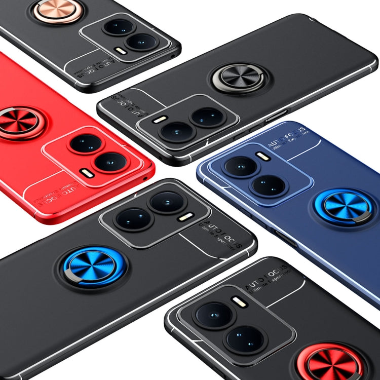 For vivo iQOO Z6 5G Metal Ring Holder TPU Phone Case