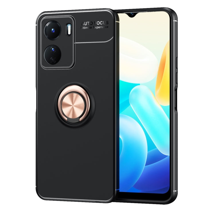 For vivo Y16 Metal Ring Holder TPU Phone Case