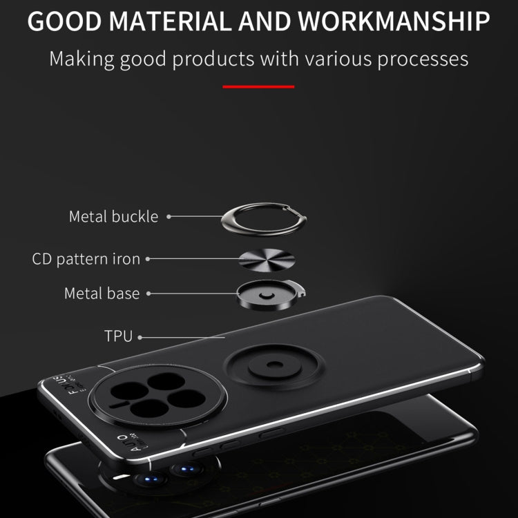 For Huawei Mate 50 Metal Ring Holder TPU Phone Case