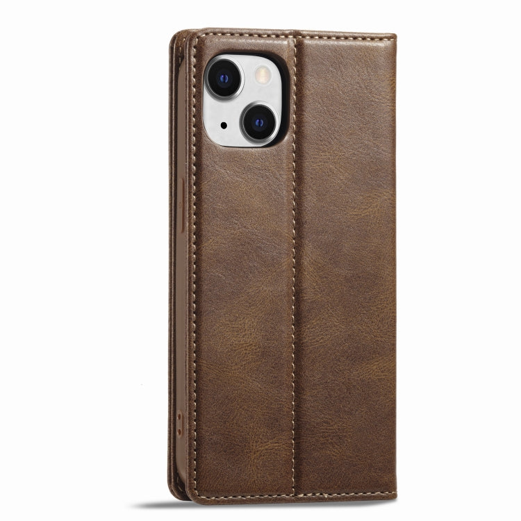 For iPhone 13 LC.IMEEKE RFID Anti-theft Leather Phone Case