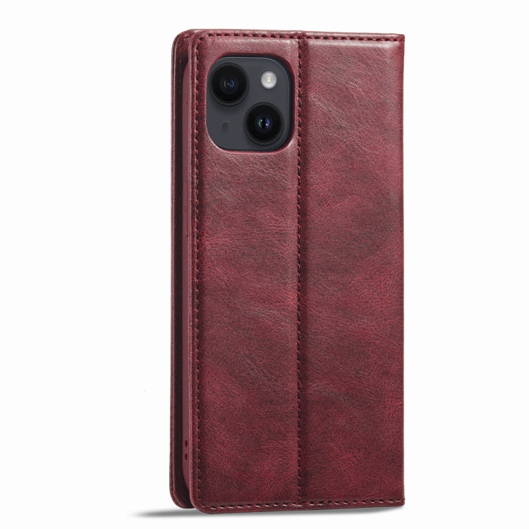 For iPhone 14 Plus LC.IMEEKE RFID Anti-theft Leather Phone Case